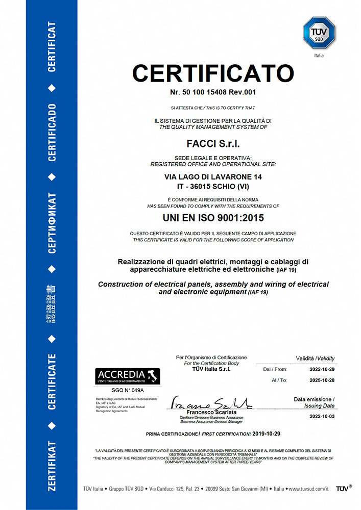 Certificato TUV